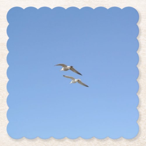 Seagulls Flying High _ Paper Coaster