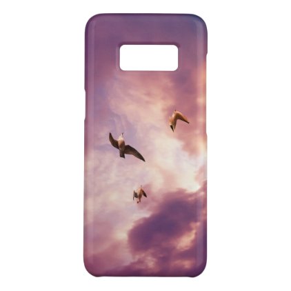 Seagulls flying in a sunset sky Case-Mate samsung galaxy s8 case