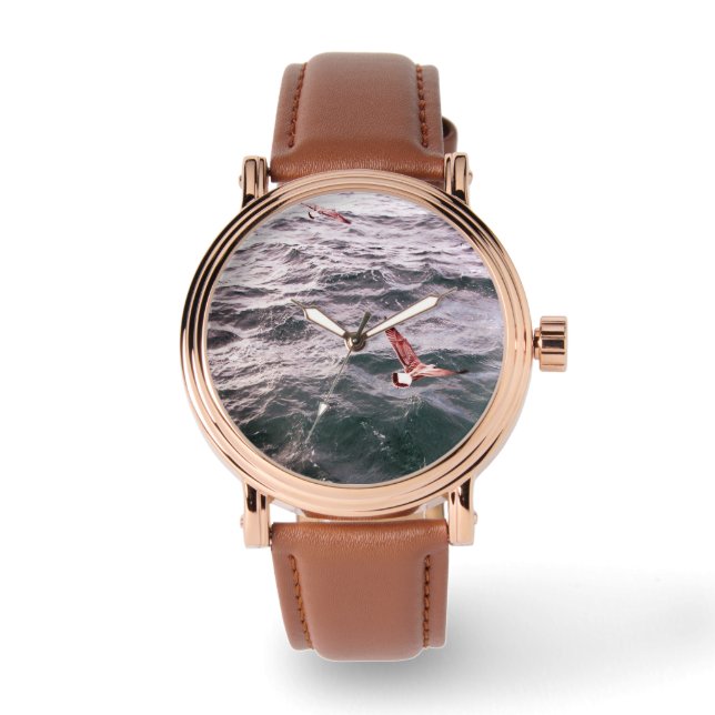 SEAGULLS FLYING OVER THE SEA WAVES WATCH (Front)