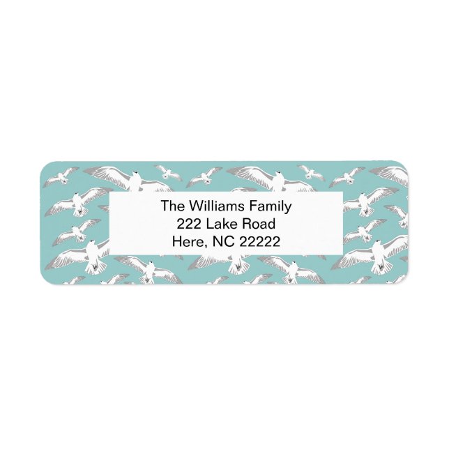 Seagulls Galore Return Address Labels (Front)
