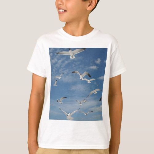 Seagulls in Flight T_Shirt