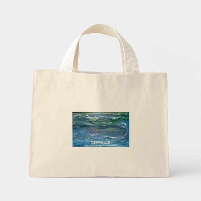 seagulls mini tote bag (Front)