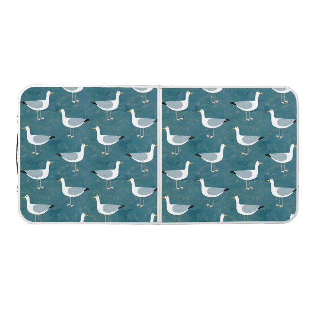 Seagulls Nautical Beer Pong Table (Top)