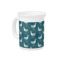 Seagulls Nautical Beverage Pitcher