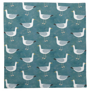 Seagulls Nautical Cloth Napkin