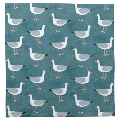Seagulls Nautical Cloth Napkin
