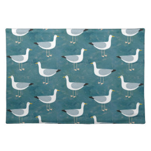 Seagulls Nautical Cloth Placemat