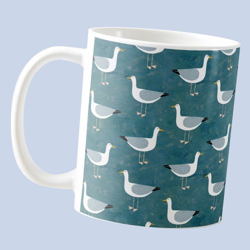 Seagulls Nautical Coffee Mug