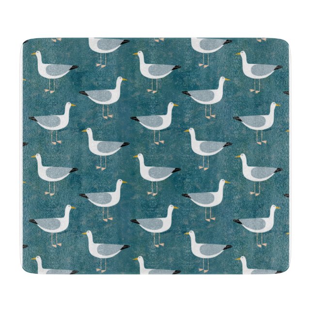 Seagulls Nautical Cutting Board (Front)