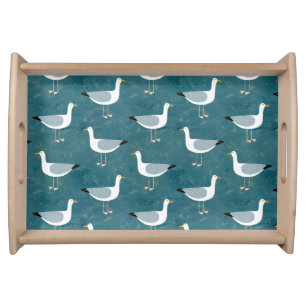 Seagulls Nautical Serving Tray