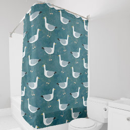 Seagulls Nautical Shower Curtain