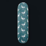 Seagulls Nautical Skateboard<br><div class="desc">A cheeky seagull standing by the deep green ocean. Perfect for those who love sassy birds and the coast.</div>