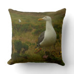 Seagulls on Anacapa Island Throw Pillow