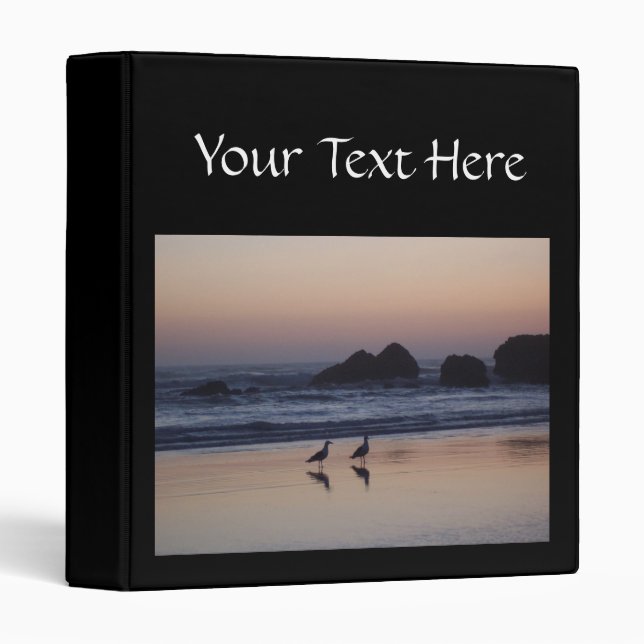 Seagulls on Beach Binder (Front/Spine)