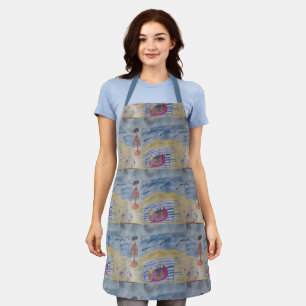 Seagulls On The Beach Apron
