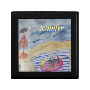 Seagulls on the Beach Jewelry Box