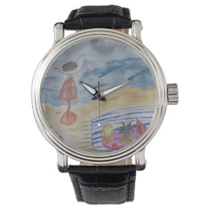 Seagulls On The Beach Watch