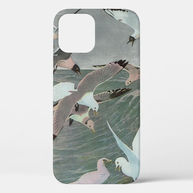 Seagulls Over Ocean Waves by Louis Agassiz Fuertes Case-Mate iPhone Case (Back)