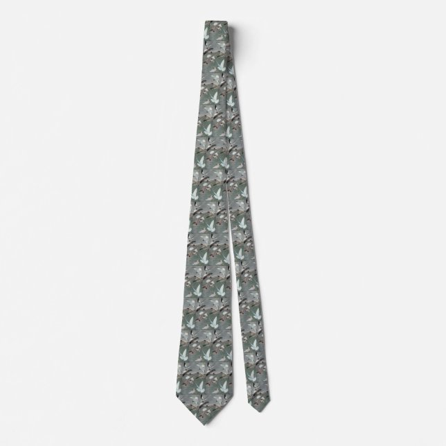 Seagulls Over Ocean Waves by Louis Agassiz Fuertes Tie (Front)