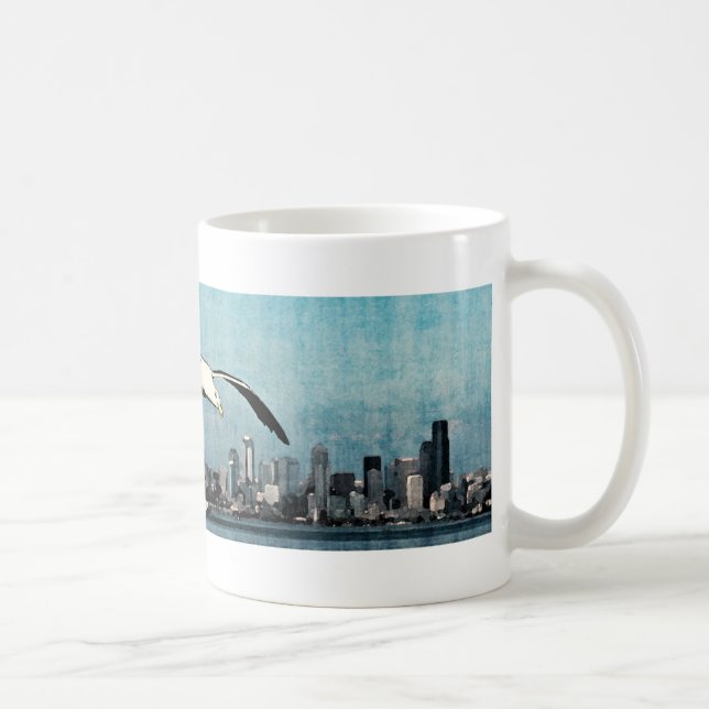 Seagulls Over Seattle Mug (Right)