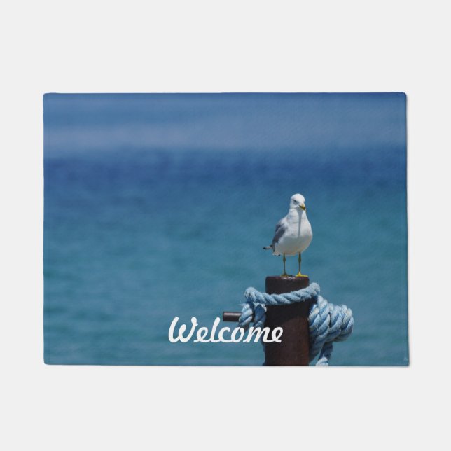 Seagulls Paradise At Mackinac Doormat (Front)