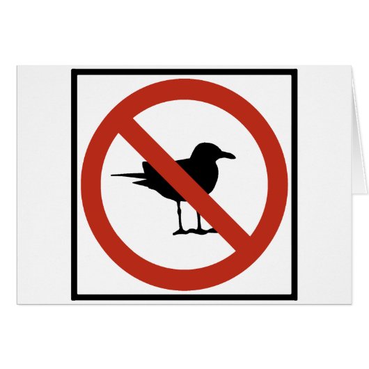 Seagulls Prohibited Cards (Front Horizontal)