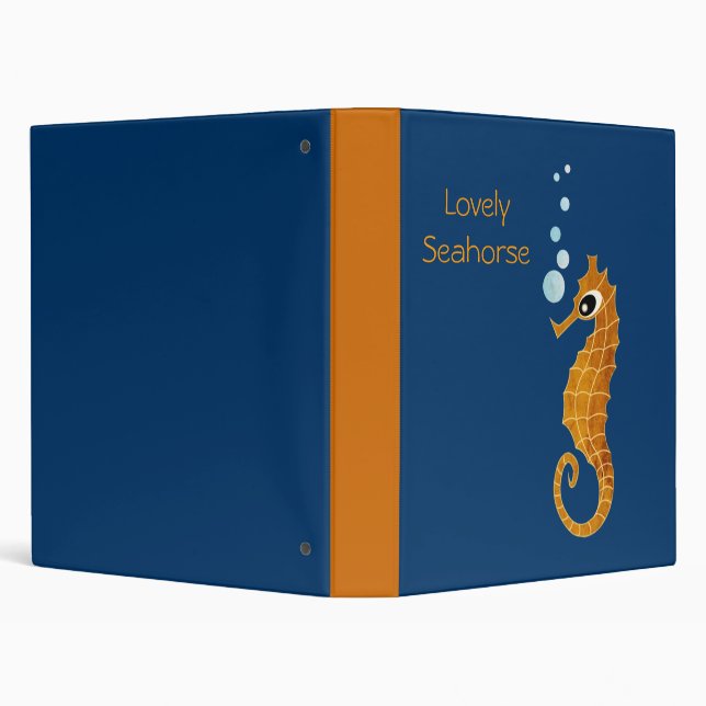 Seahorse 3 Ring Binder (Background)