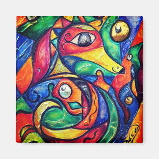 Seahorse Abstraction Magnet