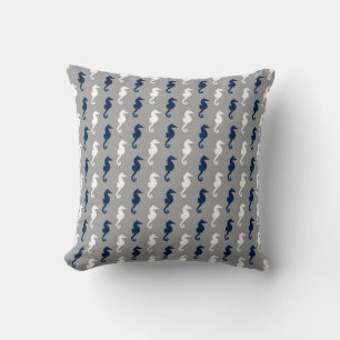 Seahorse Accent Throw Pillow