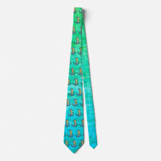 Seahorse & Anchor Neck Tie