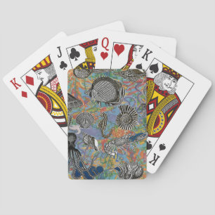 Seahorse and Marine Life Poker Cards