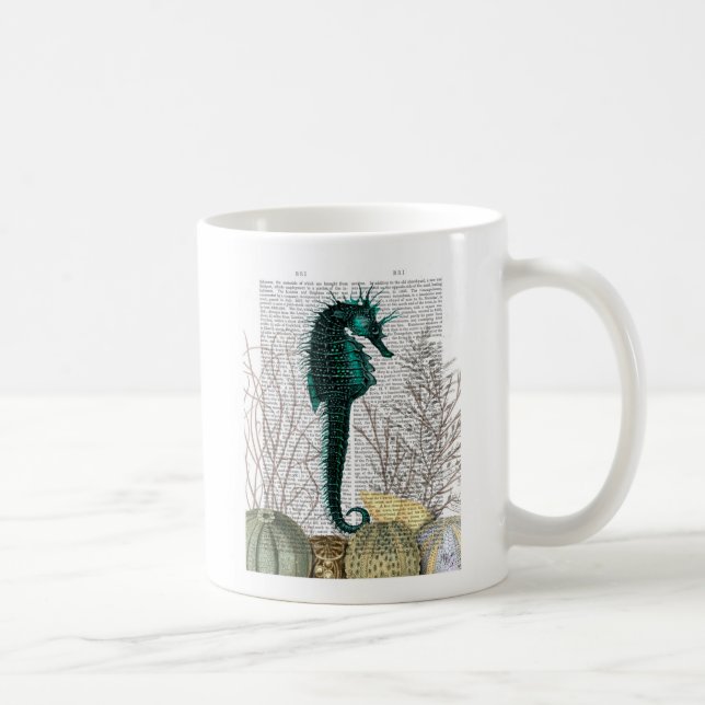 SeaHorse and Sea Urchins Coffee Mug (Right)