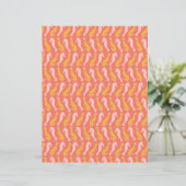 seahorse and shells paper pattern (Standing Front)