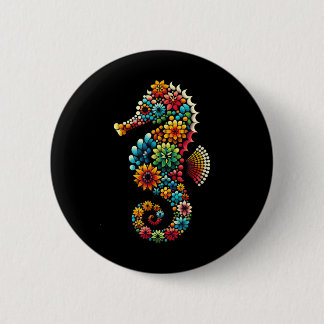 Seahorse Aquarium Fish Tank Fishkeeping Aquarist Button