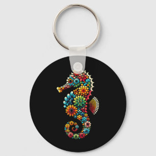 Seahorse Aquarium Fish Tank Fishkeeping Aquarist Keychain