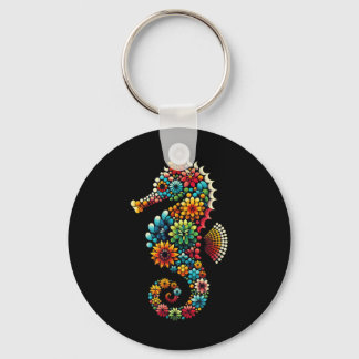 Seahorse Aquarium Fish Tank Fishkeeping Aquarist Keychain