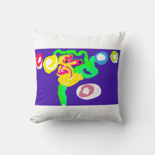 Seahorse art king throw pillow