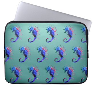 Seahorse Art Neoprene Laptop Sleeve 13