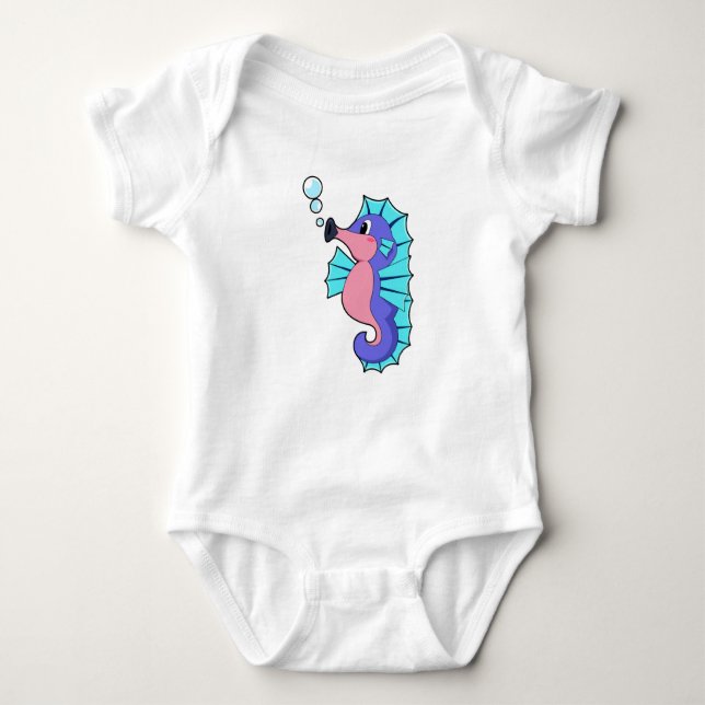 Seahorse Baby Bodysuit (Front)