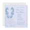 seahorse beach wedding blue - invitation