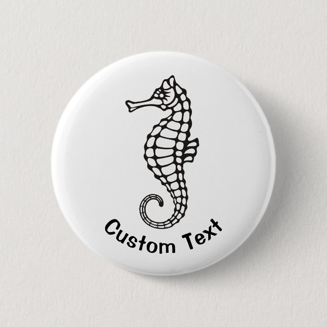 Seahorse Black Button (Front)