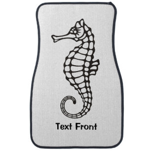 Seahorse Black Car Floor Mat