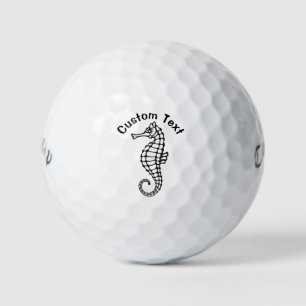 Seahorse Black Golf Balls