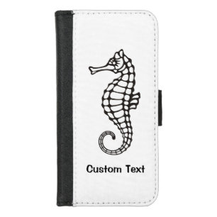 Seahorse Black iPhone 8/7 Wallet Case