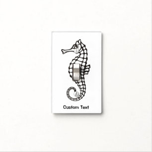 Seahorse Black Light Switch Cover