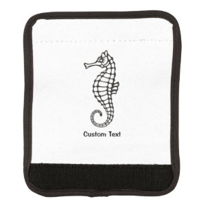 Seahorse Black Luggage Handle Wrap