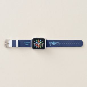 Seahorse Blue Apple Watch Band