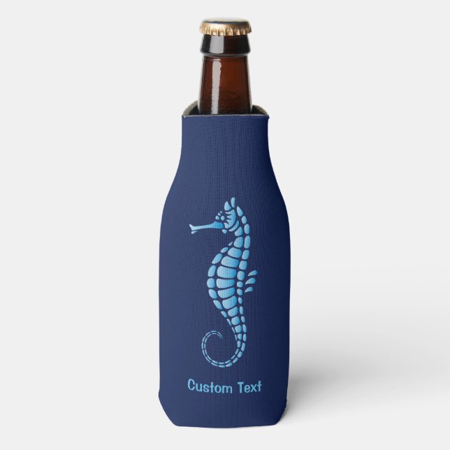 Seahorse Blue Bottle Cooler (Bottle Front)