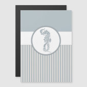 Seahorse Blue Classic Nautical Elegant (Front/Back)