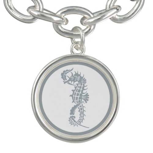 Seahorse Blue Classic Nautical Elegant Bracelet